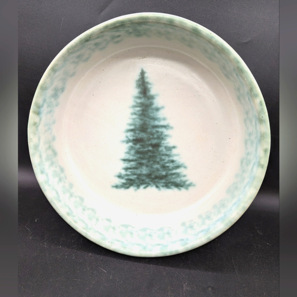 Pysht pot tree pottery stoneware bowl centerpiece Xmas decor